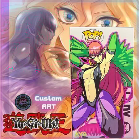 Funko Pop! Animation: Yu-Gi-Oh! - Harpie Lady # 1599 Custom ART
