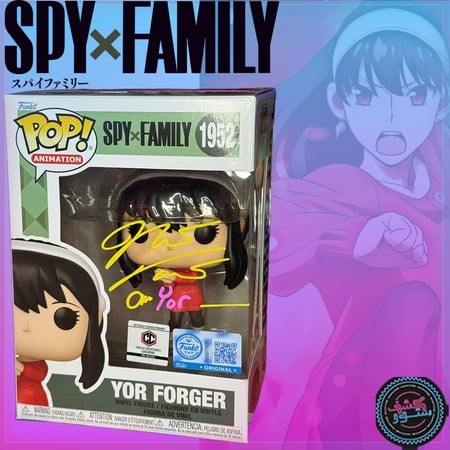 Funko Pop Yor Forger SpyxFamily #1952 Chalice Collectable Pre-Released Signed By Natalie Van Sistine with JSA