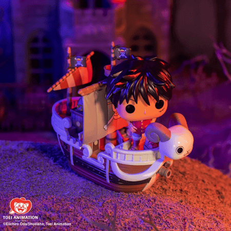 Funko Pop! One Piece Rides Luffy with Going Merry Vinyl Figure 2022 Fall Convention Exclusive