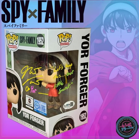 Funko Pop Yor Forger SpyxFamily #1952 Chalice Collectable Pre-Released Signed By Natalie Van Sistine with JSA