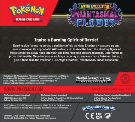 Pokemon TCG: Mega Evolution - Phantasmal Flames 36ct Display  box