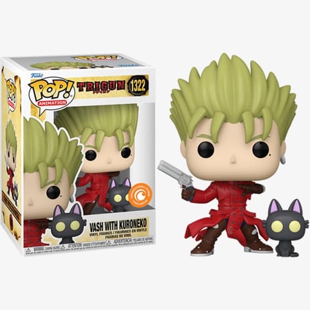 Funko Pop Trigun VASH WITH KURONEKO #1322 Crunchyroll Exclusive