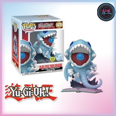Funko Pop Super! Animation: Yu-Gi-Oh - Blue-Eyes Toon Dragon Attack ( GloW )( Exclusive )