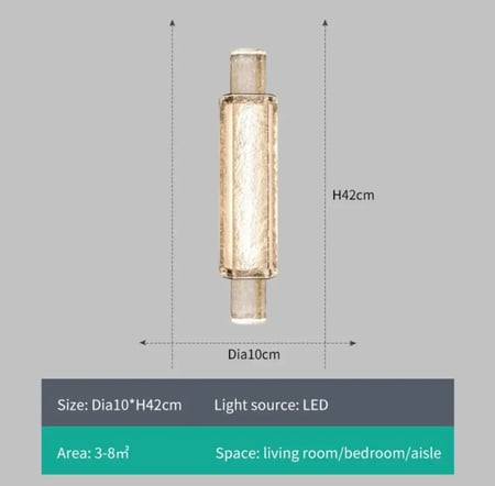مصباح جداري مودرن كريستال