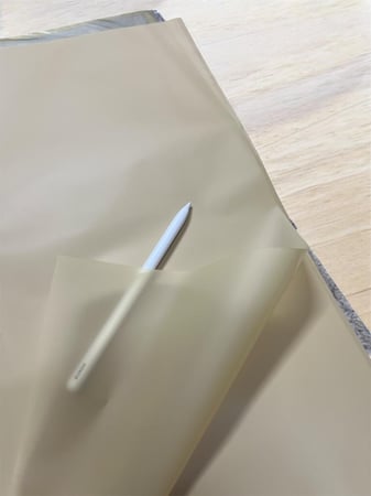 ورق تغليف باقة بلاستك ساده الوان