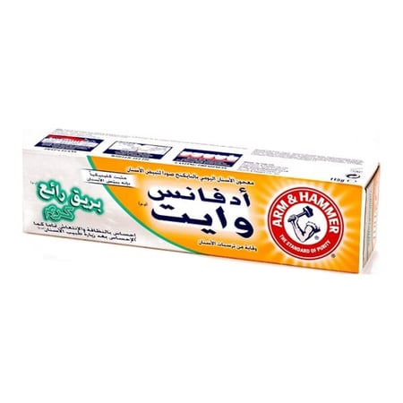 معجون الأسنان تقدم البريق الأبيض من ارم اند هامر - 115جرام