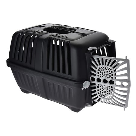 ناقل بلاستيك للحيوانات الأليفة من ام بي اس - اسود