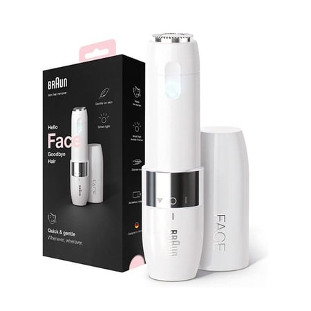 جهاز إزالة الشعر مع ضوء ذكي - ابيض من براون - FS1000