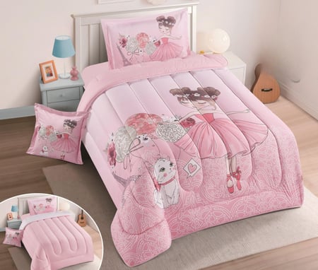 مفارش اطفال - صيفية 4 قطع  - بناتي