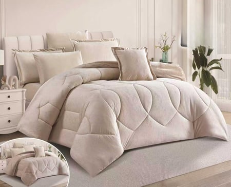 مفرش الورا - شتوي - مفرد ونص 4 قطع