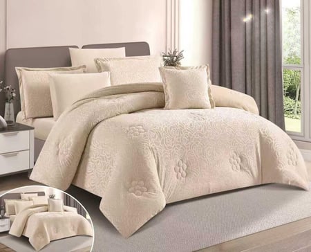 مفرش فالين - شتوي - مزدوج 7 قطع