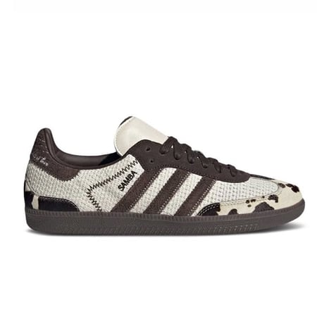سنيكرز أديداس سامبا og اكس نوتيتل بني ابيض Cow Print