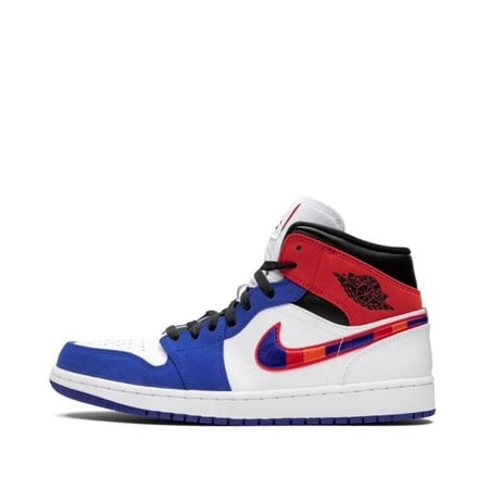 حذاء إير جوردان 1 ميد بشعار سووش متعدد الألوان