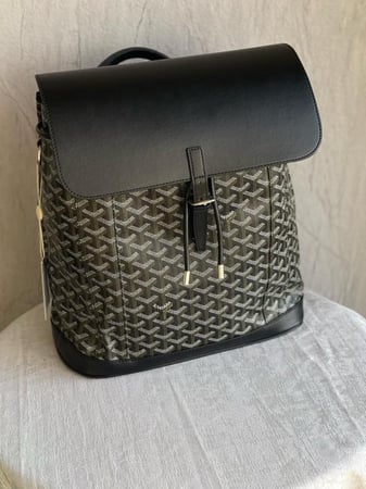 حقيبة ظهر جلدية للجنسين جويارد MM ألبين بلون أسود