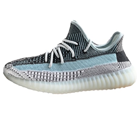 حذاء برباط اديداس ييزي بوست سنيكر للجنسين لون أزرق أسود