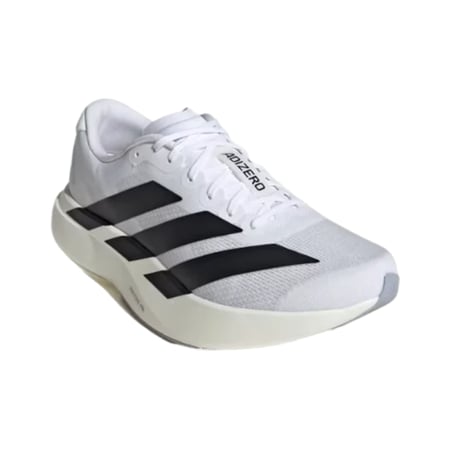 اديداس حذاء جري اديزيرو EVO  بلون أبيض خطوط اسود