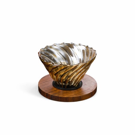 قمع V60 زجاج عسلي - مقاس 02 | V60 Coffee Dripper 02
