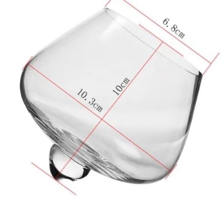 كوب القهوة المنحني زجاجي | Tilted Glass CUP