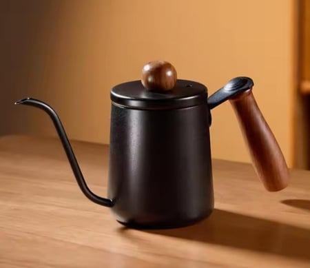 ابريق تقطير ترشيح بمقبض خشبي - الوان واحجام متعددة | 600ml - 350ml