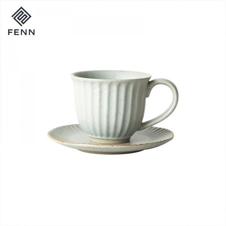 كوب سيراميك معتق مع صحن 180 مل | CERAMIC Ateeq