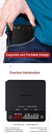 ميزان نانو بحجم اليد - اسود | Nano Scale