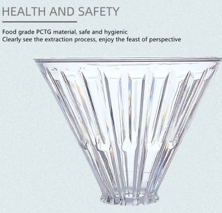 قمع V60 مع حامل اسود - 01 و 02 | V60 Dripper