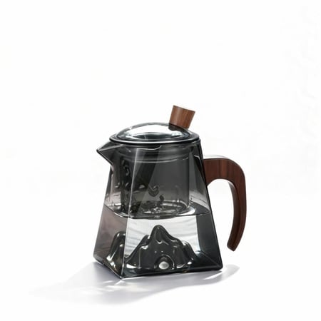 ابريق شاي زجاجي بمصفاة - 430 مل | Glass Teapot Simple Tea Brewer 430ml