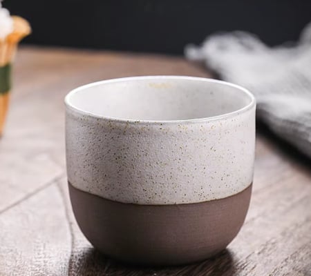 كوب سيراميك مطلي بالفخار - 120 مل | الوان متعددة