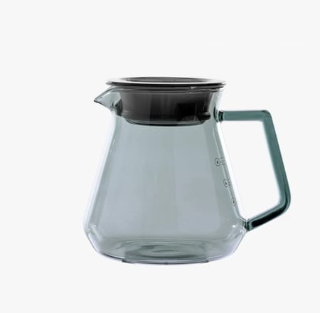 سيرفر V60 زجاجي مع غطاء - كوف | V60 Coffee Server 450ml - 600ml