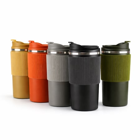 كوب قهوة حافظ للحرارة مع ربل - 12 اونص |  12oz