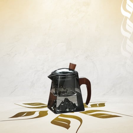 ابريق شاي زجاجي بمصفاة - 430 مل | Glass Teapot Simple Tea Brewer 430ml