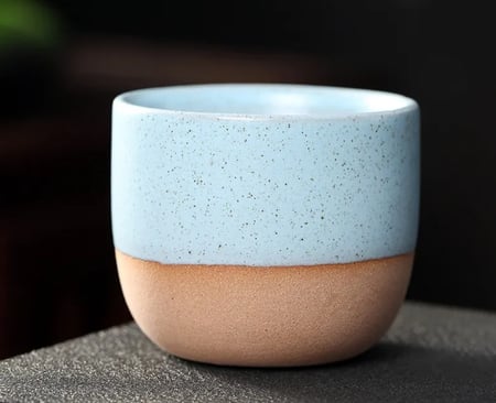 كوب سيراميك مطلي بالفخار - 120 مل | الوان متعددة