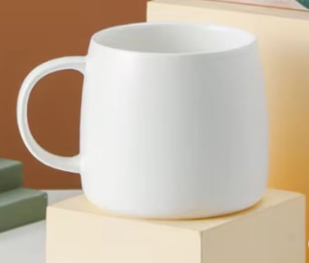 بوكس كوب سيراميك مع ملعقة ستيل - 480 مل | CERAMIC CUP