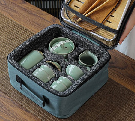 حقيبة تحضير الشاي العصرية - طقم متكامل | Ceramic Tea Set 230ml