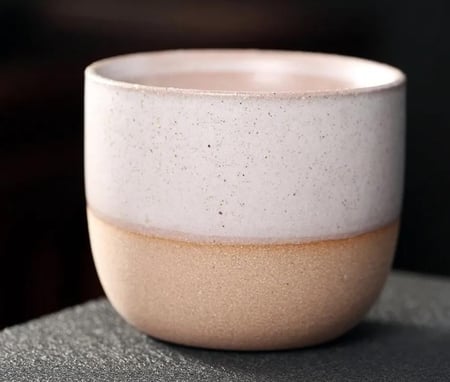 كوب سيراميك مطلي بالفخار - 120 مل | الوان متعددة