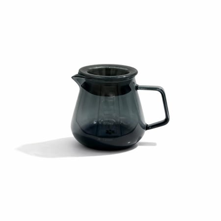 سيرفر V60 زجاجي اسود مع غطاء - كوف | V60 Coffee Server 450ml - 600ml