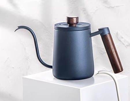 ابريق تقطير ترشيح بمقبض خشبي - الوان واحجام متعددة | 600ml - 350ml