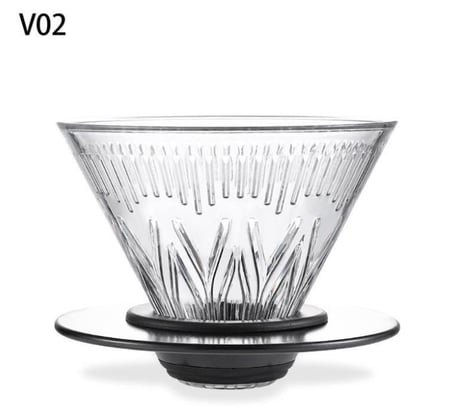 قمع V60 مع قاعدة - الوان و مقاسات متعددة | V60 Dripper