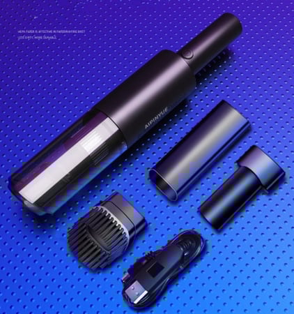 مكنسة بار القهوة كهربائية لاسلكية قوة شفط عالية | لون ابيض