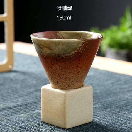 كوب مخروطي مع قاعدة - الوان متعددة | CUP CERAMIC