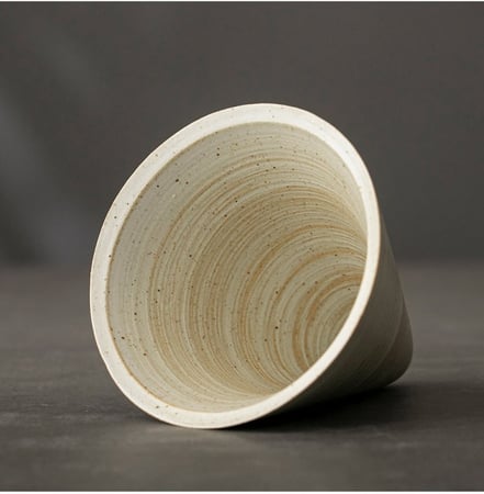 كوب مخروطي مع قاعدة - الوان متعددة | CUP CERAMIC