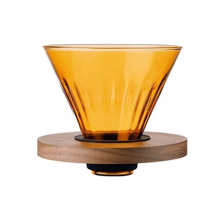 طقم الفخامة الحصري V60 زجاجي | برتقالي شفاف