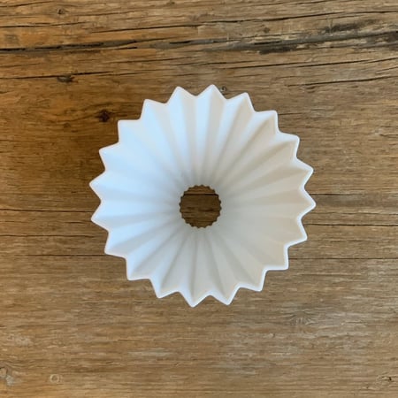 قمع الترشيح V60 مطابق لـ اوريقامي مع قاعدة - مقاس 01 | V60 Dripper