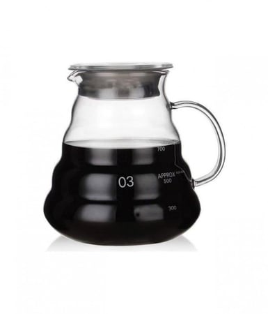 سيرفر V60 زجاج 800 مل - مقاس 03 | V60 Coffee Server 800ml