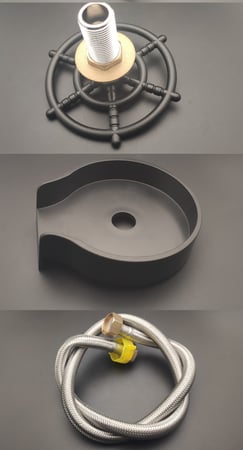 رينزر يتم تركيبه على جانب حوض المغسلة 13*14 سم | Glass Rinser