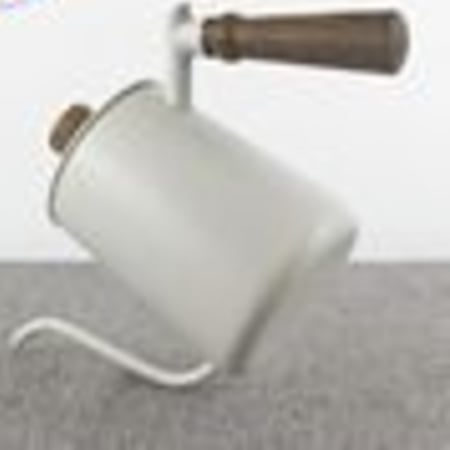 ابريق تقطير ترشيح ابيض مع مقبض خشبي | ml 600