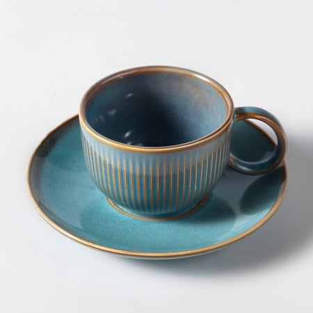 كوب حوض البحر مع صحن 180 مل | CUP CERAMIC