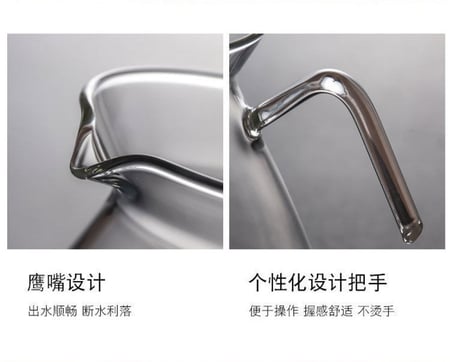 طقم قمع مع سيرفر زجاجي شفاف V60 Dripper | V60