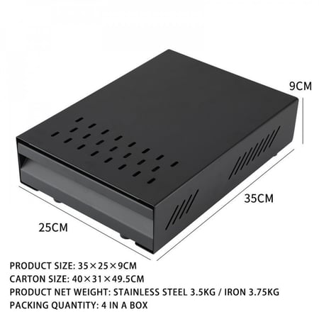 درج تفريغ البن نوك بوكس - اسود | Knock Box Drawer