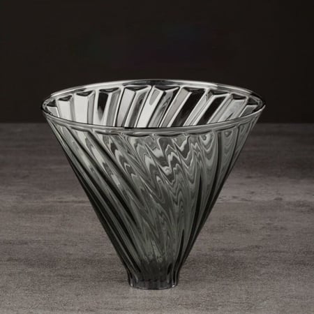قمع تقطير V60 زجاج بلمسة خشبية - اسود فاخر | V60 Dripper